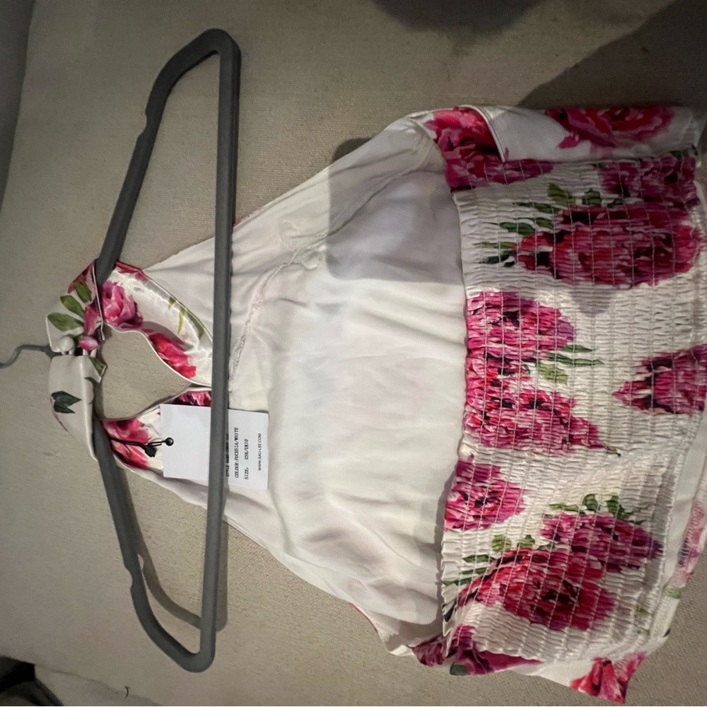 SAU LEE Gwen Top fuchsia and white - Picture 5 of 6